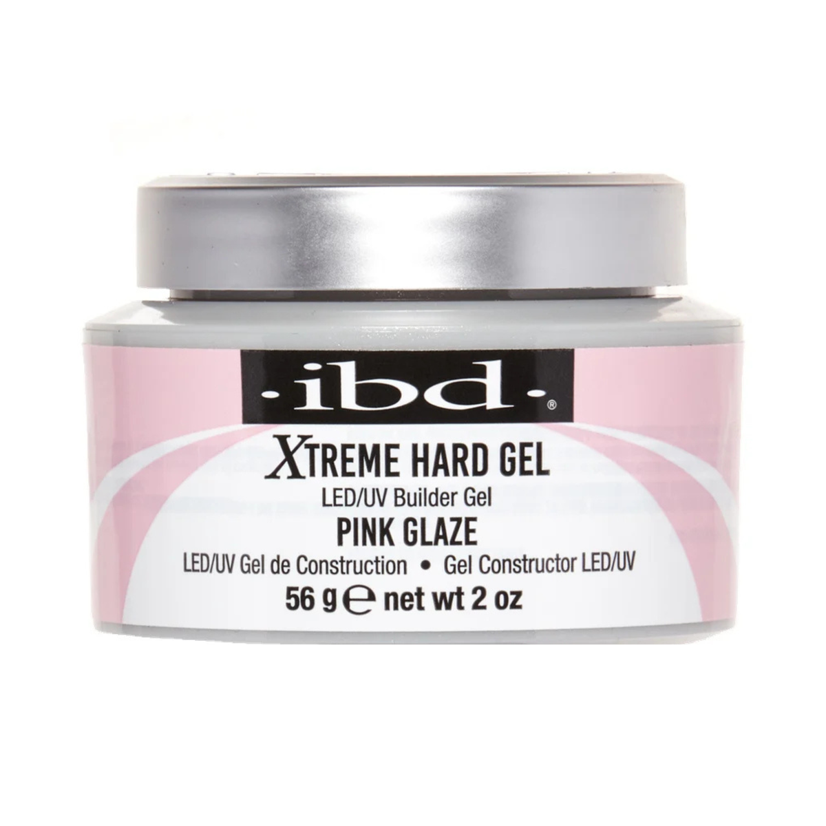 ibd Xtreme Hard Gel LED/UV Builder Gel 2 oz | Pink Glaze