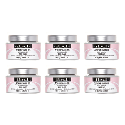 ibd Xtreme Hard Gel LED/UV Builder Gel 2 oz | Pink Glaze