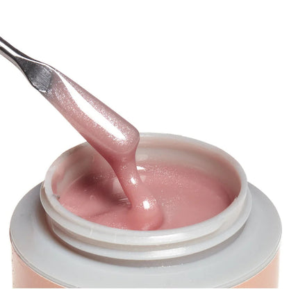 ibd Xtreme Hard Gel LED/UV Builder Gel 2 oz | Champagne Sparkle