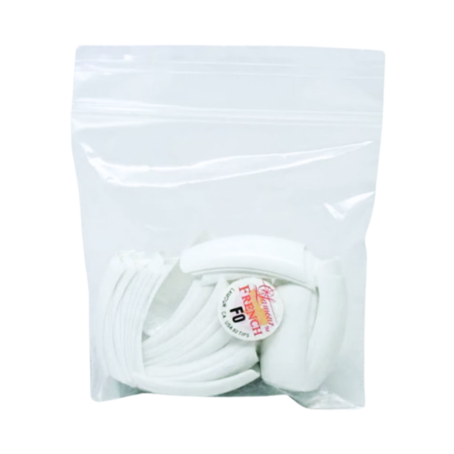 LAMOUR WHITE FRENCH TIP NAIL EXTENSION SIZE 0