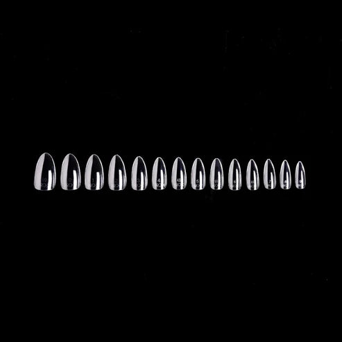 iGel PRO-X Soft Gel Nail Tips (600 pcs) | Natural Almond Medium 20