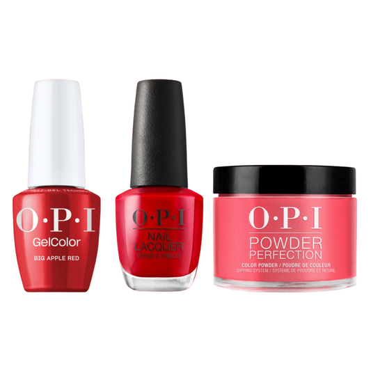 OPI Trio N25 | Big Apple Red