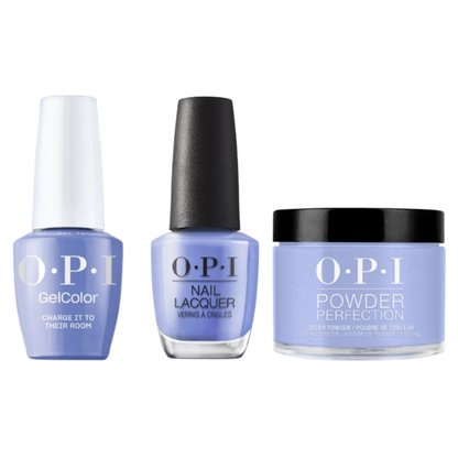 OPI Trio P009 | Charge It to Their Room
