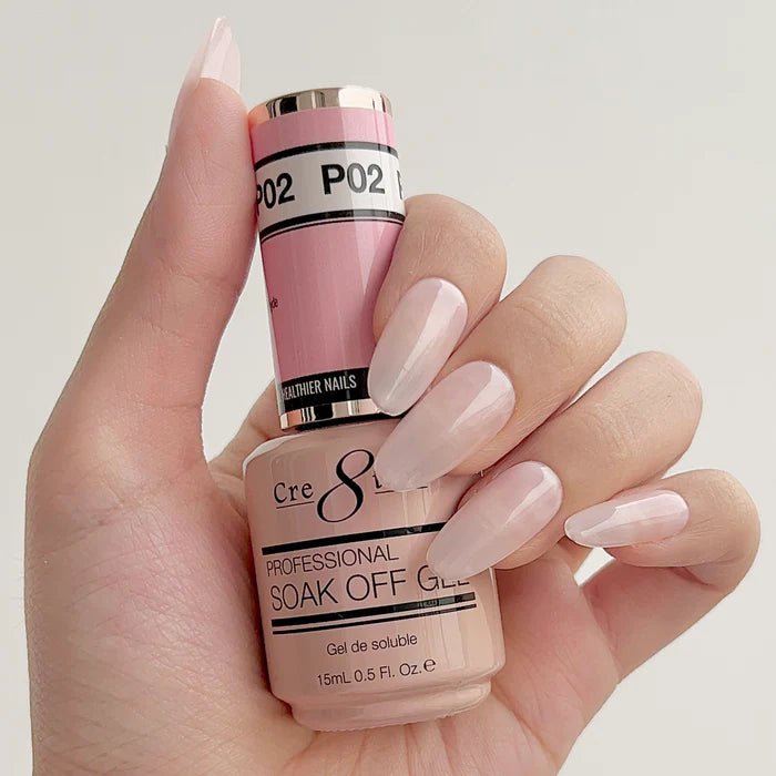 Cre8tion Soak Off Gel 0.5 oz P02 | Sweet Pink