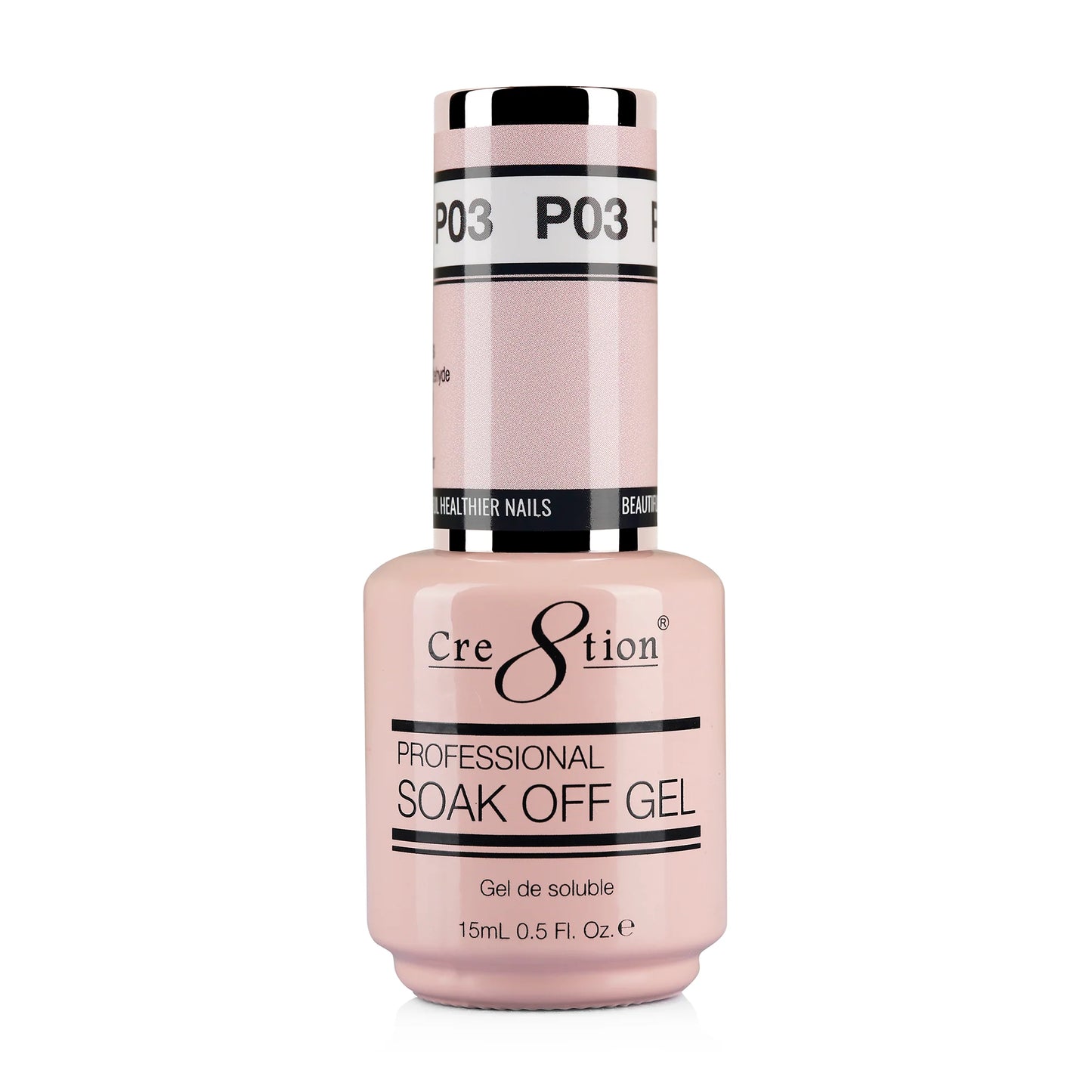 Cre8tion Soak Off Gel 0.5 oz P03 | Precious Pink