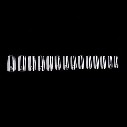iGel PRO-X Soft Gel Nail Tips (600 pcs) | Natural Square Medium 03