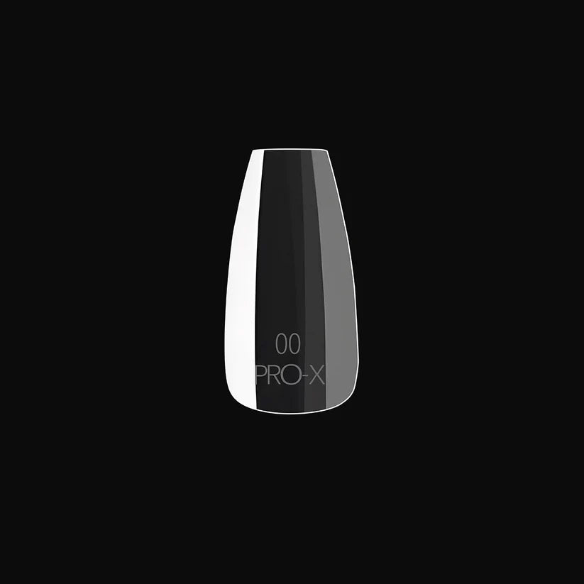 iGel PRO-X Soft Gel Nail Tips (600 pcs) | Natural Coffin Medium 14