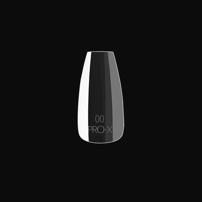 iGel PRO-X Soft Gel Nail Tips (600 pcs) | Natural Coffin Medium 14