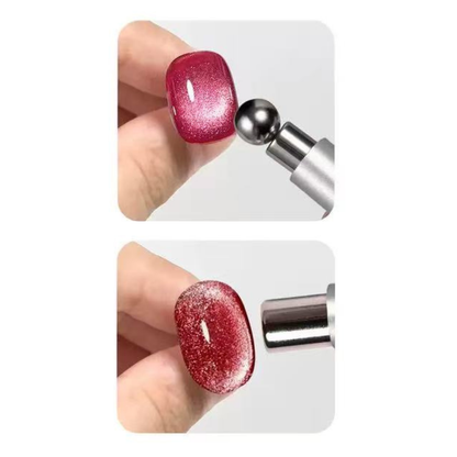 Dual Head Metal Cat Eye Nail Magnet