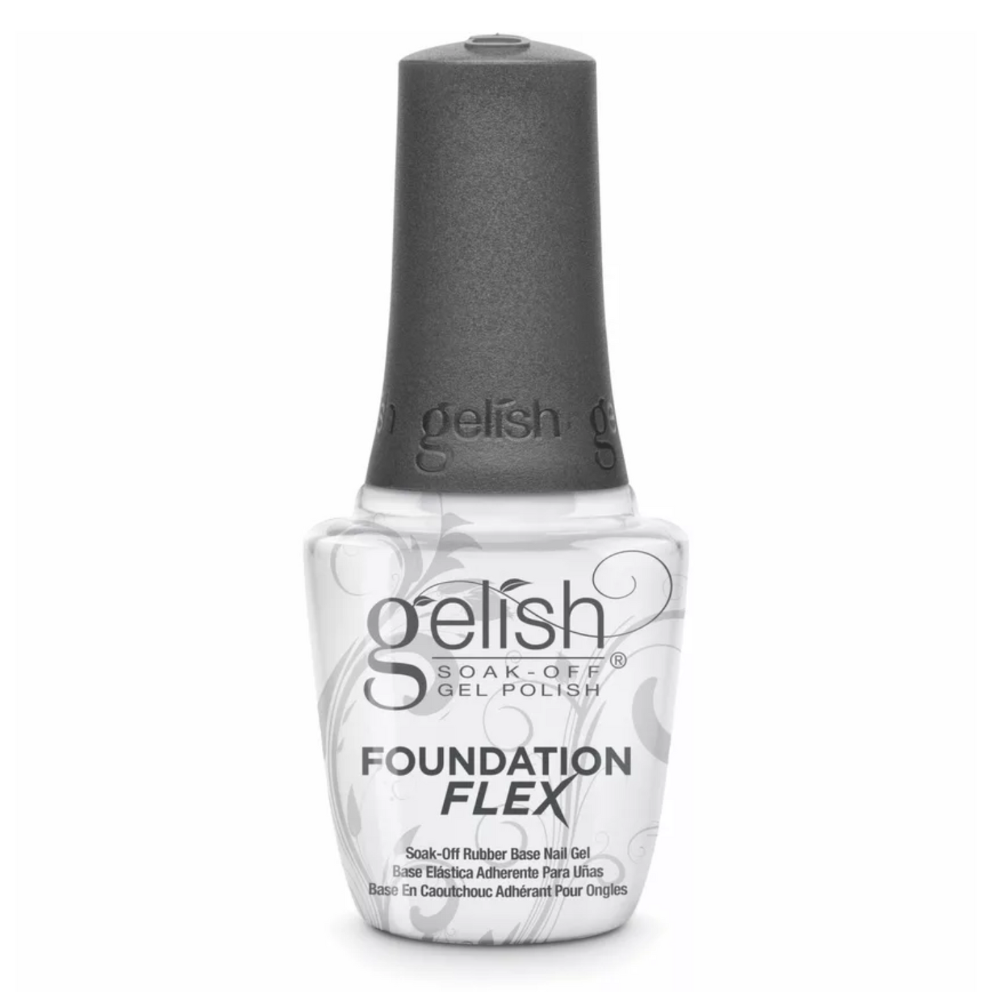 Gelish Foundation FLEX Soak-Off Rubber Base Nail Gel | Clear (0.5 oz) *SALE*