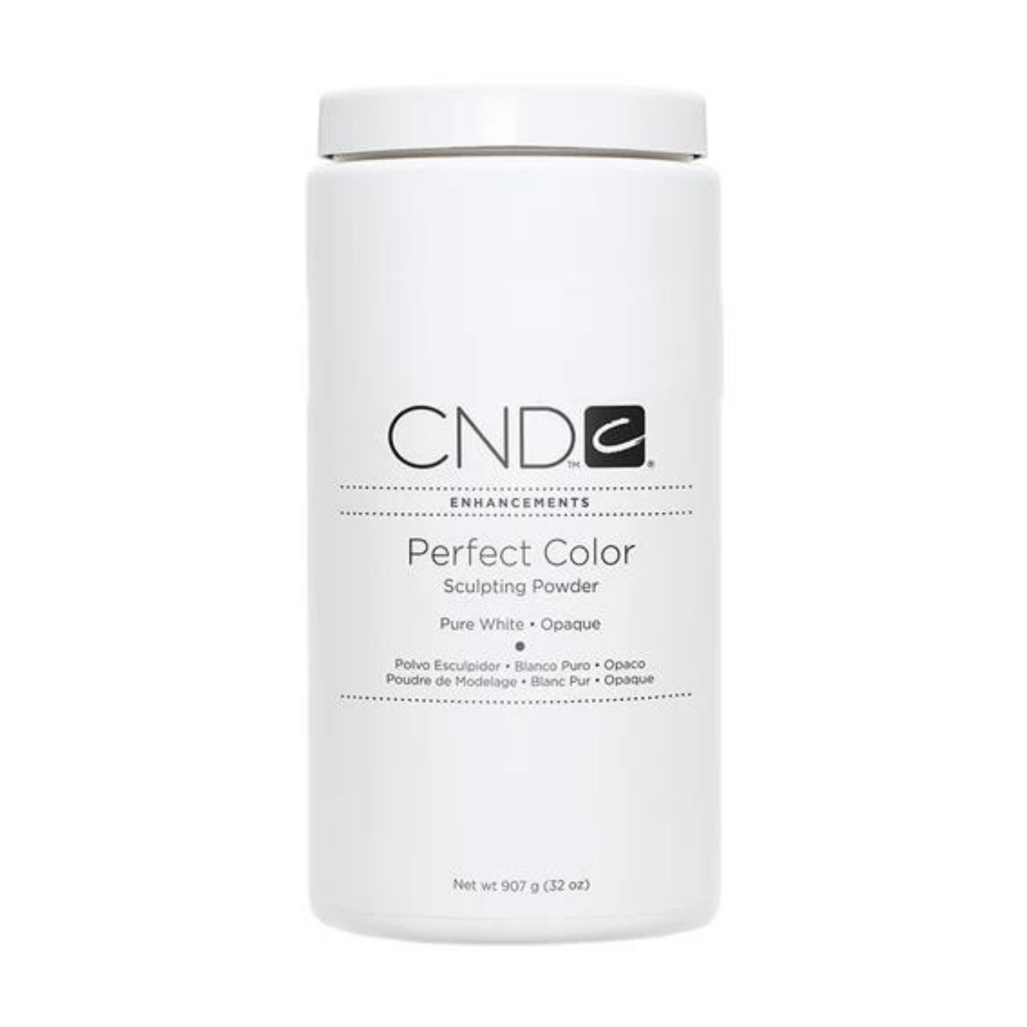 CND Perfect Color Pure White Sculpting Powder 32 oz