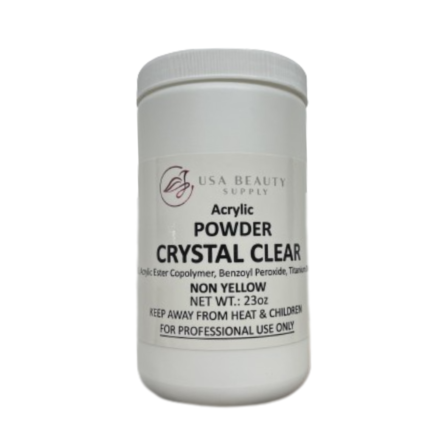 USA Crystal Clear Acrylic Powder 23 oz – USA Beauty Supply