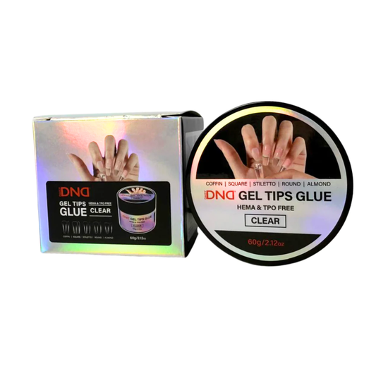 DND Clear Soft Gel Tips Glue Jar 2.12 fl oz