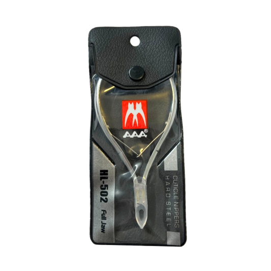 AAA Hard Steel Cuticle Nippers HL-502 Full Jaw (Silver)