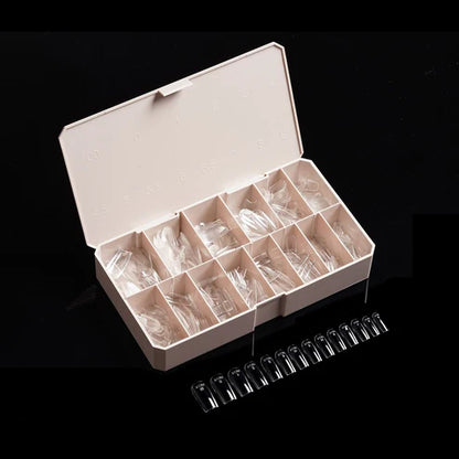 iGel PRO-X Soft Gel Nail Tips (600 pcs) | Natural Square Medium 03