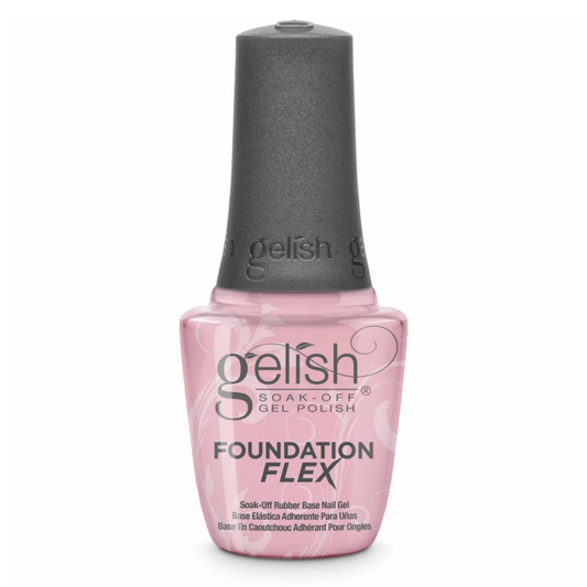 Gelish Foundation FLEX Soak-Off Rubber Base Nail Gel | Light Nude (0.5 oz) *SALE*