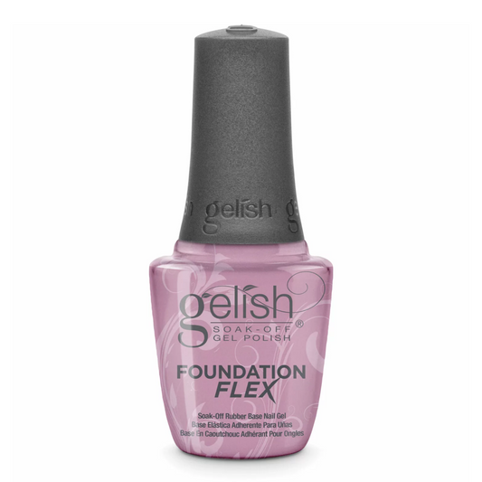 Gelish Foundation FLEX Soak-Off Rubber Base Nail Gel | Light Pink (0.5 oz)