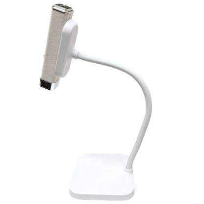 White Handheld Mini UV/LED Lamp with Magnetic Base + Stand