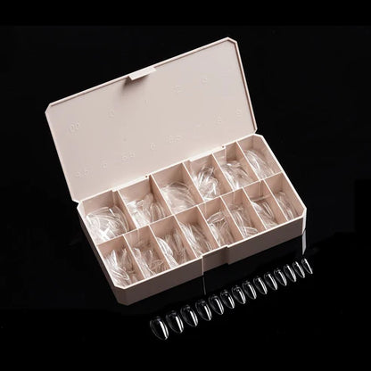 iGel PRO-X Soft Gel Nail Tips (600 pcs) | Natural Almond Medium 20