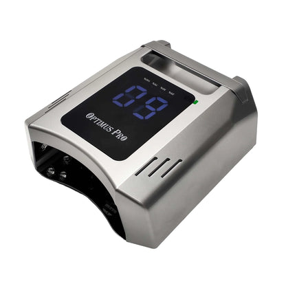 optimus pro silver uv/led lamp side view