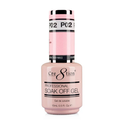 Cre8tion Soak Off Gel 0.5 oz P02 | Sweet Pink