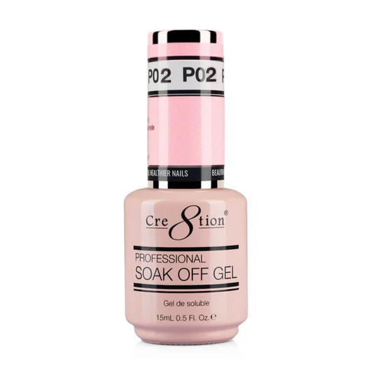 Cre8tion Soak Off Gel 0.5 oz P02 | Sweet Pink