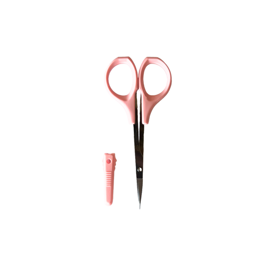 CA865 4" Stainless Steel Quality Scissors | Curved (Pink)