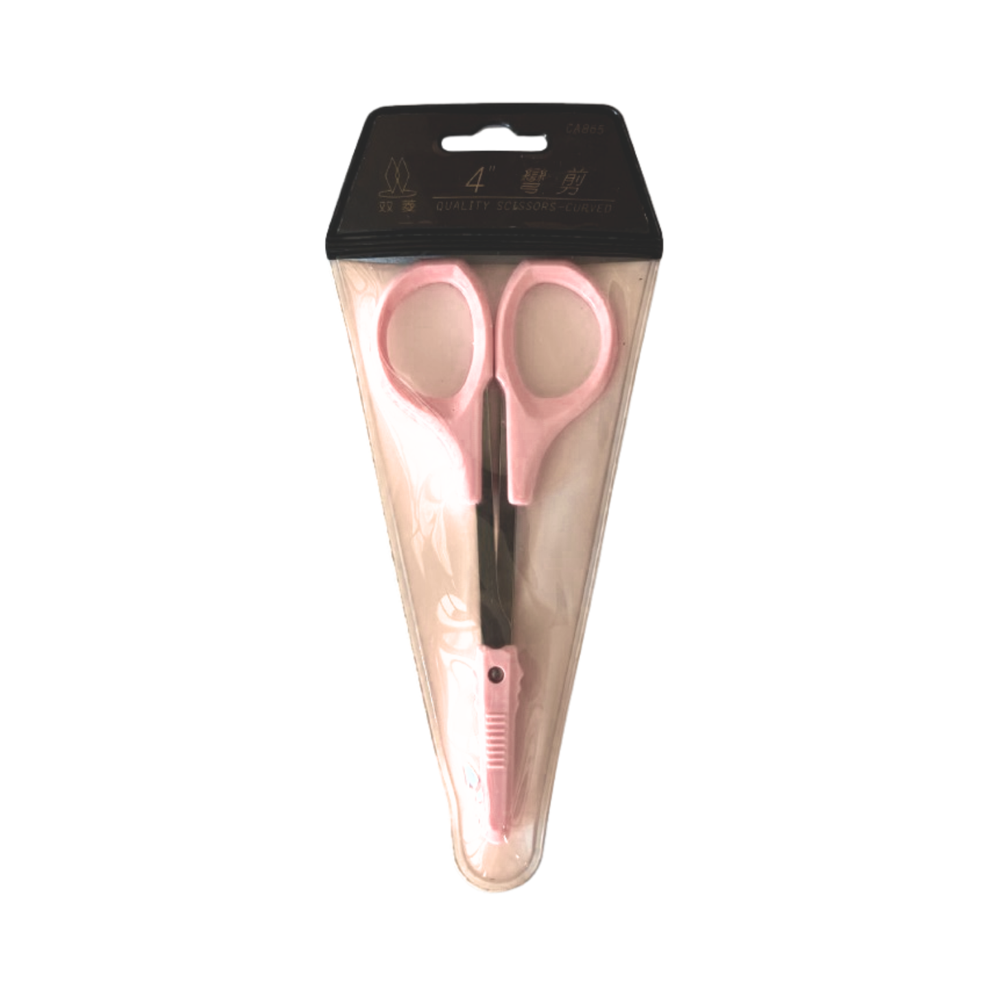 CA865 4" Stainless Steel Quality Scissors | Curved (Pink)