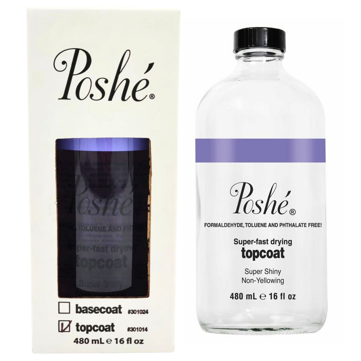 Poshe Fast Drying Top Coat (16 oz)