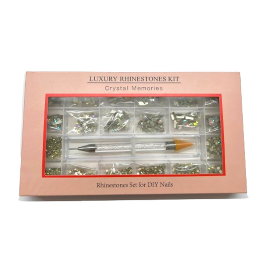 Crystal Memories Luxury Holographic Nail Rhinestones Kit