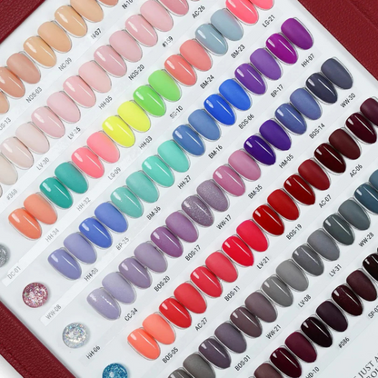 SNS Burgundy 4-In-1 Collection | 144 Powder, Gel, & Lacquer Matching Combos + 2 LED Lamp