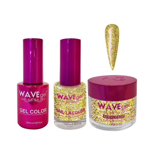 WaveGel Princess Trio WP118 | Gold Shine Glitter